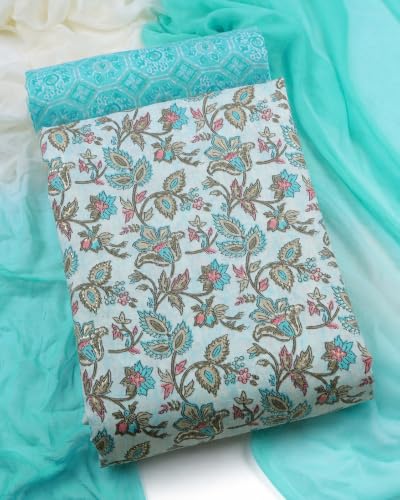 Image of Sun Fashion And Lifestyle Women's Cotton Unstitched Dress Material