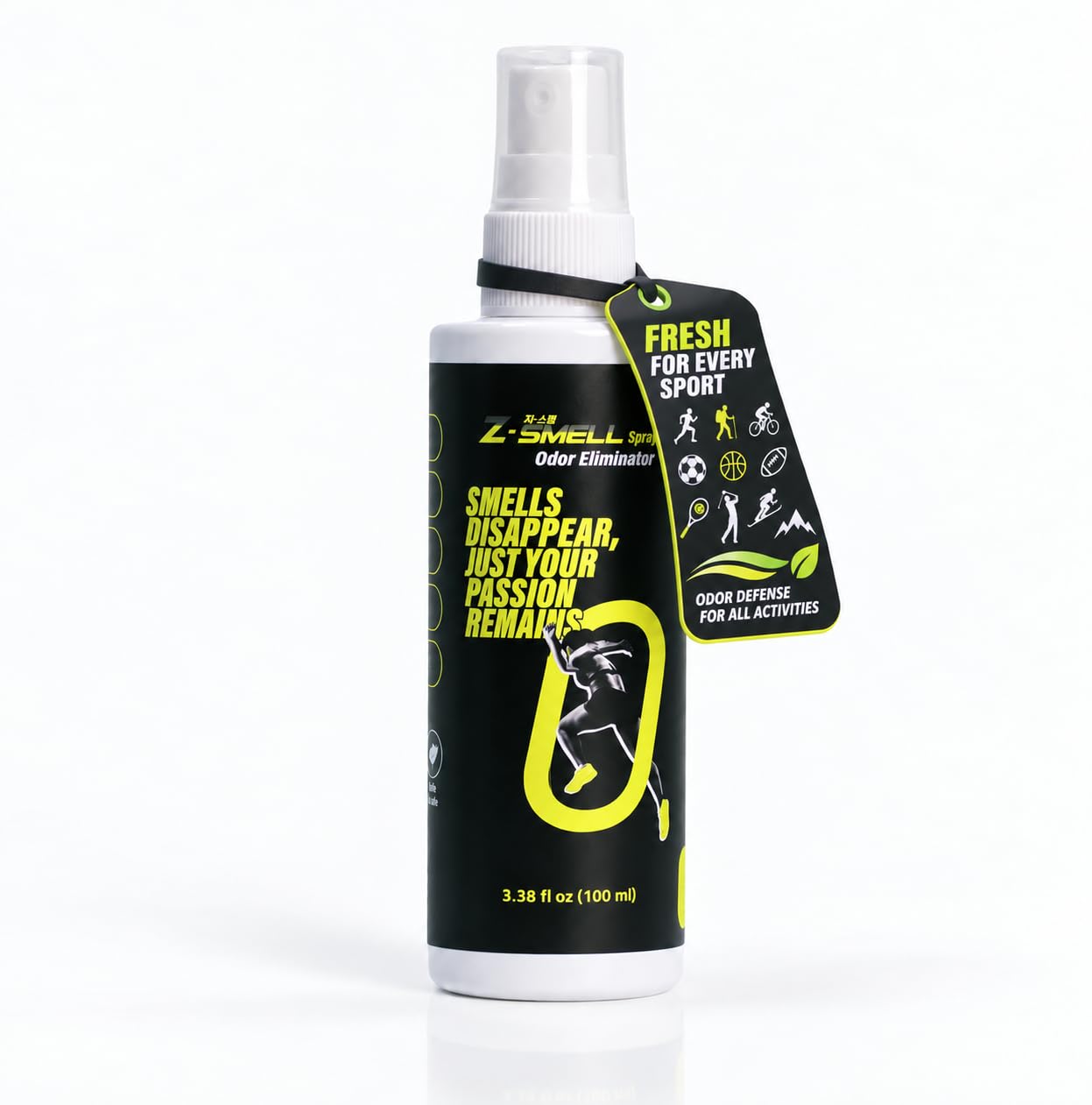 Z-Spray Odor Eliminator On-the-Go Spray – Unscented Deodorizer for Shoes, Pets, Gear, Car &amp; Home – Lasting Smell Remover, Safe for Kids &amp; Animals – Made without Harsh Chemicals – 100mL