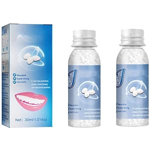 Tandreparatieparels Tijdelijke Tandreparatieset Kneedbare Valse Tanden Herbruikbare Tandvulparels Herstellen En Vullen Van Gebroken Tanden Laat U Met Vertrouwen Glimlachen (2 stuks)