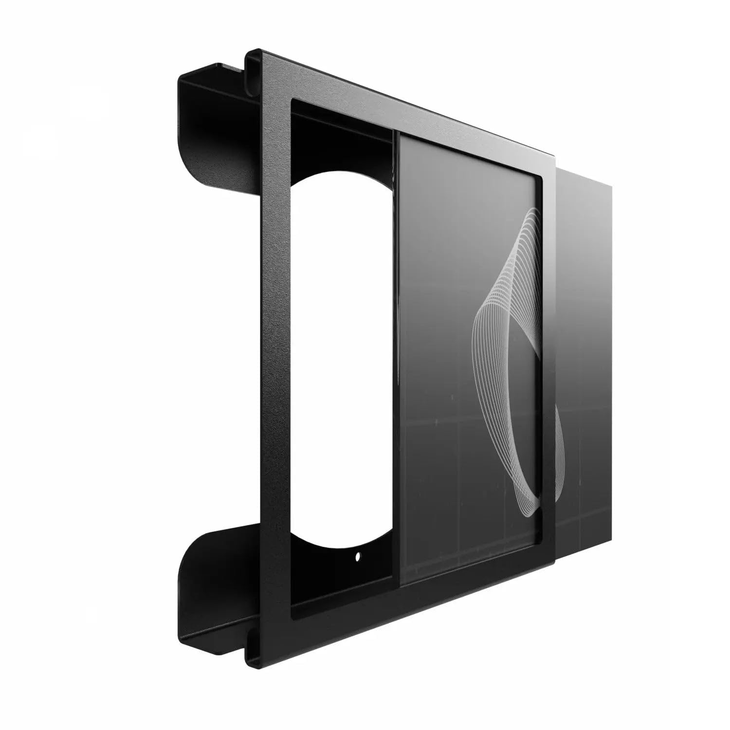 FLATE Soporte de pared para discos de vinilo de 12 pulgadas, color negro, 408