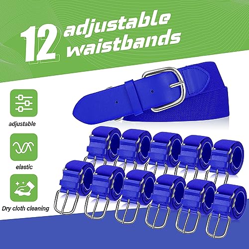Image of Hercicy 12 Pcs Baseball Belts Softball Belts Bulk for Adult and Youth Adjustable