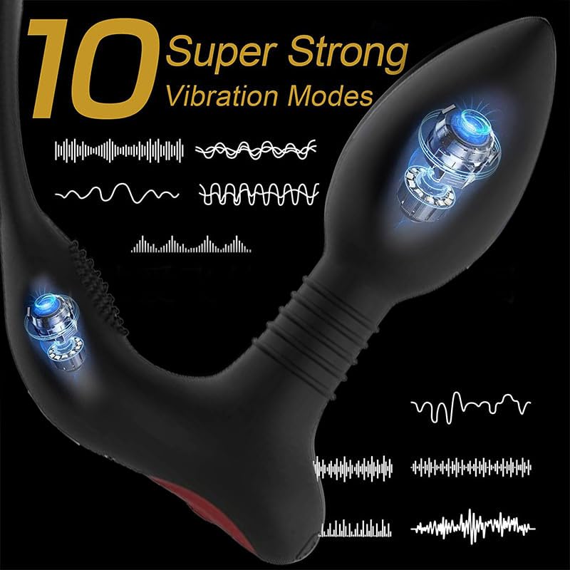Prostate Massager Man Gôdé 10 Vibration Modes & Telescopic, Plùg for Pleasure, Woman, Sextoys for Women, Nalé Plüg Vîbrânt Stimulating Prostate Massager