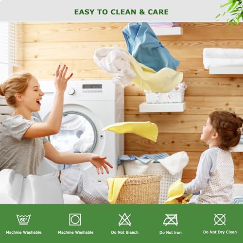 GRT Bamboo Waterproof Mattress Protector Double Bed - 3D Air Fiber Cooling Mattress Cover, Breathable Ultra Soft Noiseless Mattress Protector with 30cm Extra Deep Skirt (Double - 137 x 190cm) - Image 5