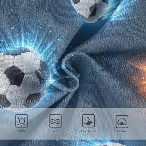 CHIFIGNO Cool Soccer Ball Blue Boys Underwear Cotton Boy Briefs Printed Breathable Briefs Underwear3