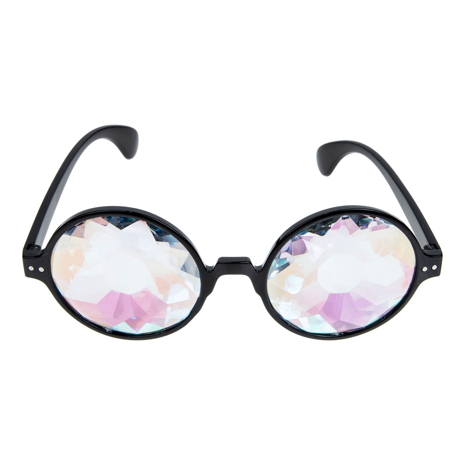 Abaodam Kaleidoscope Rave Glasses Imagine Goggles Kaleidoscope Sunglasses Rainbow EDM Festival Diffraction for Party Decoration Eyewear