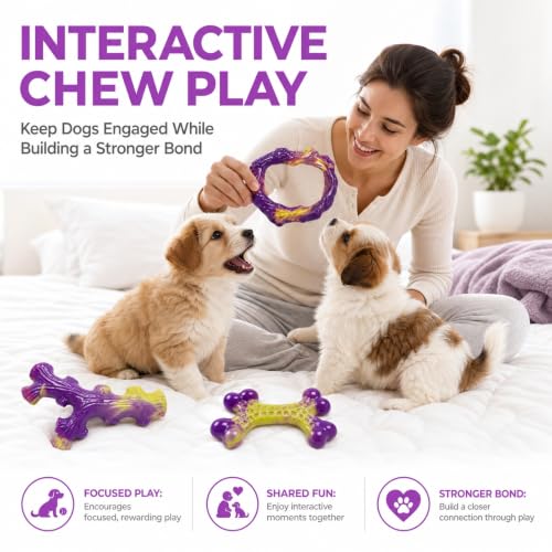Image of Frienhund 3-Pack Puppy chew Toys: Puppy chew Toys for Teething