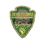 Devils Tower Wyoming Patch – WY - Arrowhead Travel Patch – Souvenir Patch 3' Iron On Devils Tower First National Monument