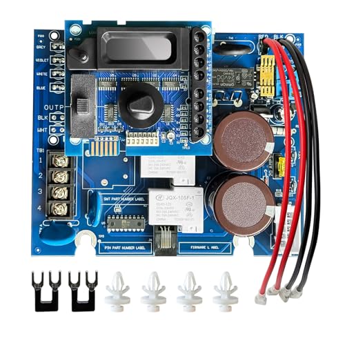 LUBISIAY GLX-PCB-RITE Main Circuit Board & GLX-PCB-DSP Display Board for Aqua Rite Systems Compatible with Hayward Aqua Rite Saltwater Chlorinator Pool Chlorinator Replacement Parts Blue