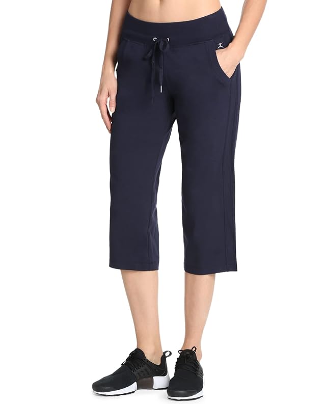 Danskin Womens Drawcord Crop Pant