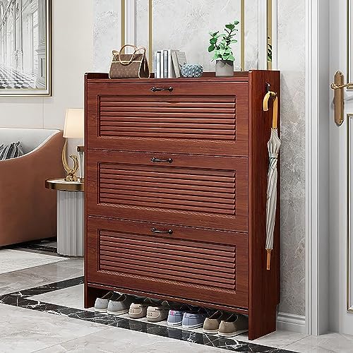 Armoire avec 3 tiroirs rabattables et étagère amovible gain de place