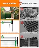 Signstek Tor für Begrenzungszaun - 90 cm, Tür für Gartenzaun mit Einhand Öffnung, mobiles Zauntor für Camping, Garten, Weide