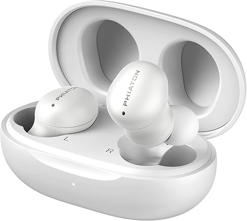 Miniatura 1 de Phiaton Bonobuds Lite - Auriculares inalámbricos con voz clara de Intelligo y modo ambiente, auriculares Bluetooth con 11 horas de reproducción