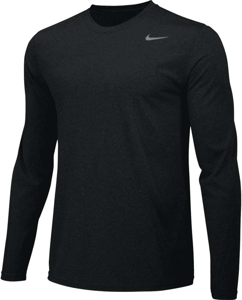 Nike Men's Legend Long Sleeve Crew Shirt, Black, L