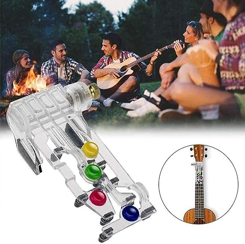 BRAVECOW Gitarrenaufsatz, Gitarrenlernwerkzeuge, Ein-Tasten-Akkordhilfe, Übungswerkzeuge, Hilfe für Gitarrenakkord für Erwachsene, Kinder, Trainer, Anfänger