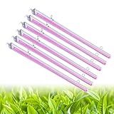 6 PACK LED Grow Light,T8 Integrated Growth Tube Lamp 4ft 270W(45w x 6 1400W Equivalent),Full Spectrum Sunlight Replacement,Double Row,Linkable Design,High Output,4 Foot Plant Lights for Indoor Plant