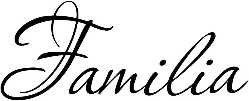 Familia Wall Decal Spanish Wall Decals Sayings Family Room Stickers Sayings VWAQ-123