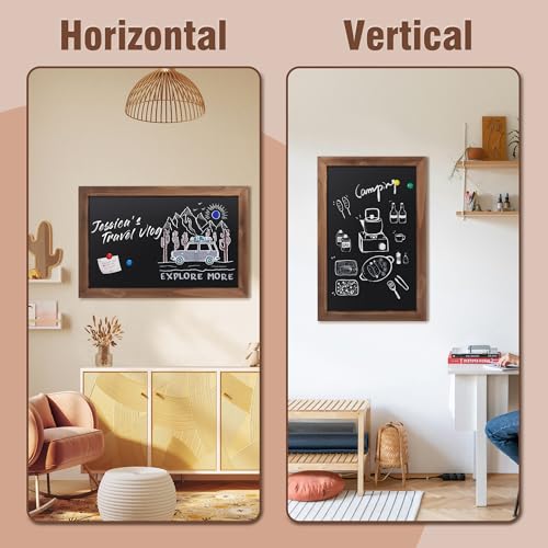 SELEAD 100% Real Wood Frame Magnetic Chalkboard Words Sign - 20" x 30" Rustic Wall Decor Bulletin Chalk Board for Home Kitchen, Business, Restaurant, Farmhouse by SELEAD - Image 6