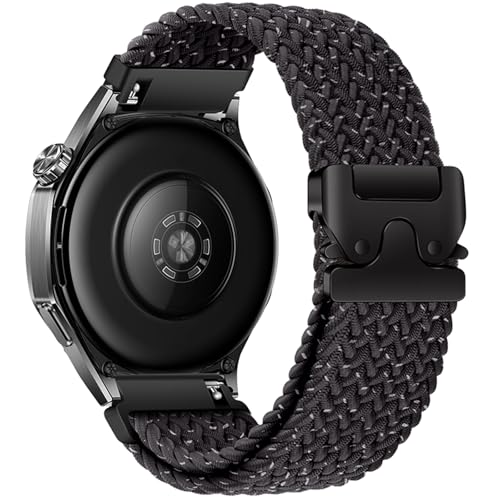 Image of XMUXI 22mm Watch Band Compatible with Huawei Watch GT6 GT5 /GT 4 46mm Nylon Strap Huawei Watch 4 Band for GTR 4 Venu 2 /3,Vivoactive 4 Braided Watch Belt Parachute Metal Clasp(No Watch)