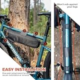 Qunature Torba Na Rower Pod Ramę, Wodoodporna Torba Narzędziowa, Akcesoria Rowerowe, Z Zewnętrzną Kieszenią I Otworem Na Bidon, Na Gravel I MTB, Biała M