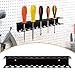 CravoFlow Screwdriver Organizer Wall Mounted - 33 Hole Iron Tool Storage Rack for Garage Workshop