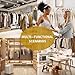 JVVMNJLK Clothing Store Fitting Room, Portable Changing Room, Privacy Protection Movable Dressing Room with Shading Curtain, Temporary Wall for Activities Shopping Malls, Black