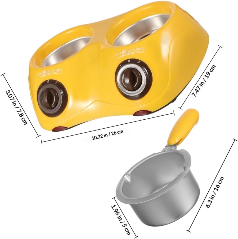 Mikinona 110v Electric Chocolate Melting Pot Double Boiler for Molding Melting Warmer Safe Design Quick Heating Versatile Molds Accessories