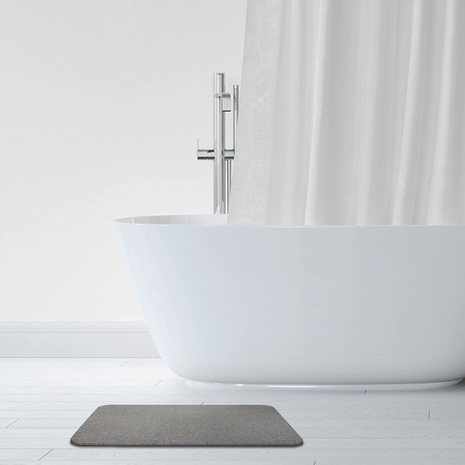 Set Tappeti Bagno LOUISE 3 Pezzi - Cotone Superassorbente - Marrone Elegante - Foto 12