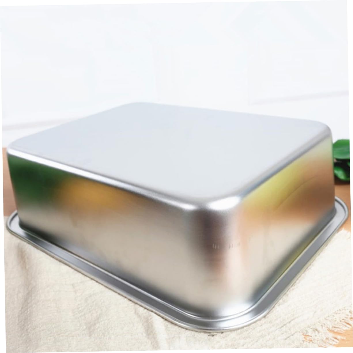 Plateau-repas 2 Pièces Rectangulaire pour Buffet en Acier Inoxydable
