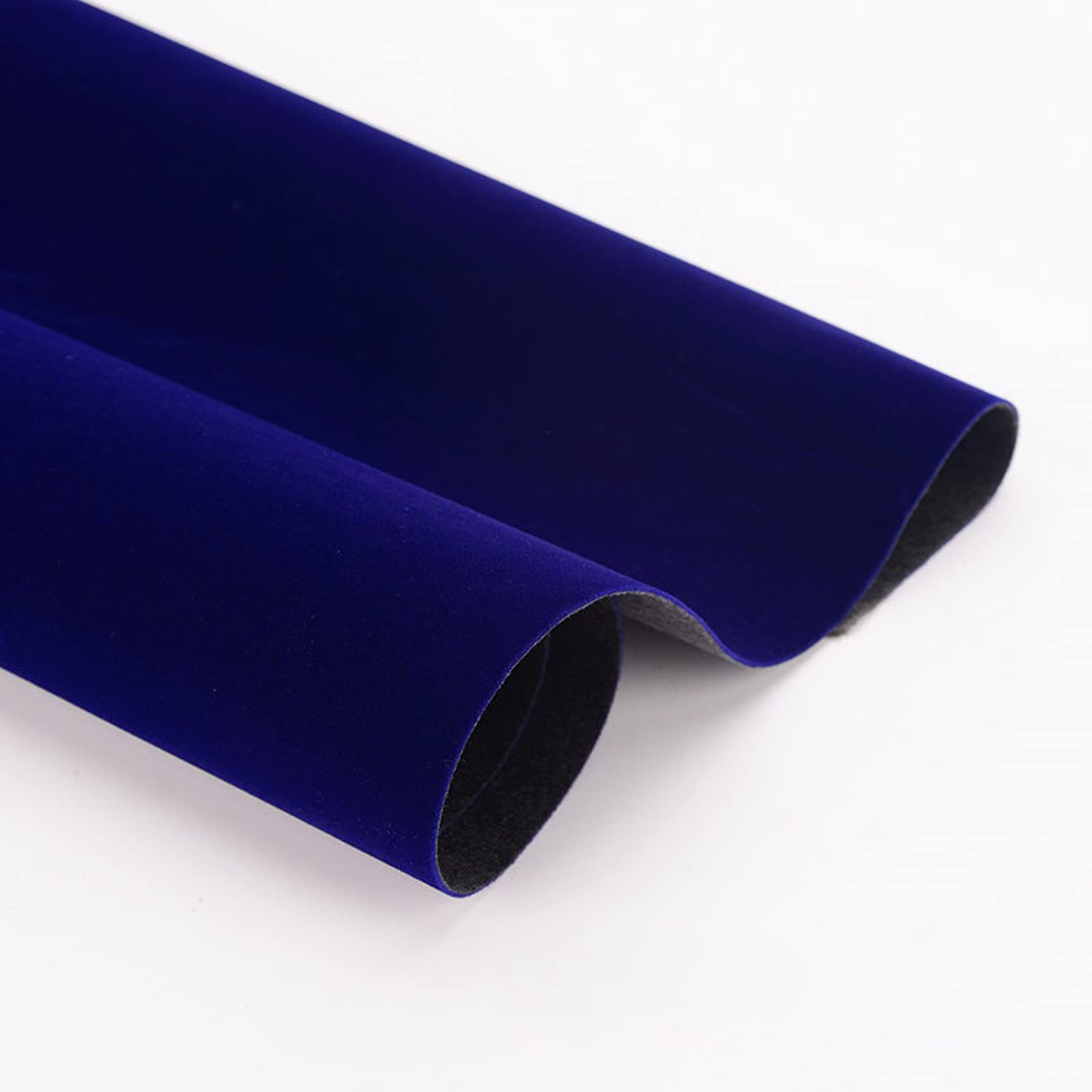 Samoprzylepna aksamitna wyściółka aksamitna, Samoprzylepna tkanina filcowa z aksamitu, szerokość 1,48 m, wielokolorowa, wiele rozmiarów(Navy Blue,1.48 * 2m)