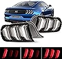 CPW Tail Lights Assembly for 2015 2016 2017 2018 2019 2020 Ford Mustang, Full LED Design Sequential Turn Signal Rear Brake Lamp DRL Taillights Replacement 1 Pair Left Driver + Right Passenger Side