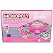 Monopoly: Barbie Edition Board Game, Ages 8+, 2-6 Players, Fun Family Games for Kids and Adults, with 6 Barbie-Themed Pink Zinc Tokens, Kids Gifts