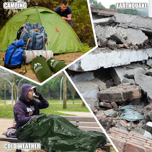 Oudain Bolsa de Dormir de Emergencia XL 2 piezas 240 cm x 125 cm miniatura 6