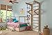 Wall Bars for Kids, Wood Stall Bar, Wooden Swedish Ladder, Kinder-4