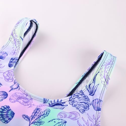 Image of JACK SMITH Women's 3 Piece Long Sleeve Rash Guard Swimsuits Zip Front Bathing Suit Tankini Swimsuits UPF 50