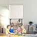 NAIZY Türschutzgitter für Kinder, Treppenschutzgitter N Stop Safety Gate mit Ohne Bohren und Metall Gitter 75-85 cm breit - Schwarz