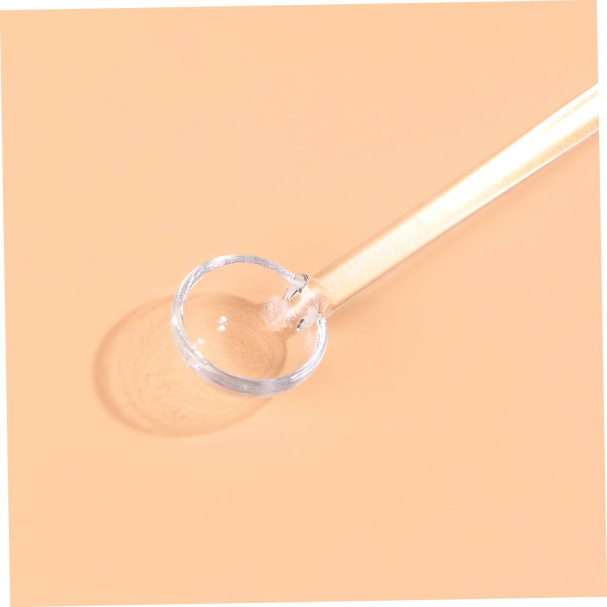 MAGICLULU 18piezas Cucharas De Vidrio Mango De Cucharas De Café Transparentes Para Mezclar Té Café y Postres Casa