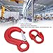 Lifting Connector Hook, Alloy Steel 2 Ton Capacity Hook, Red Coated Safety Set with Accessories for Industrial Lifting and Material Handling Applications