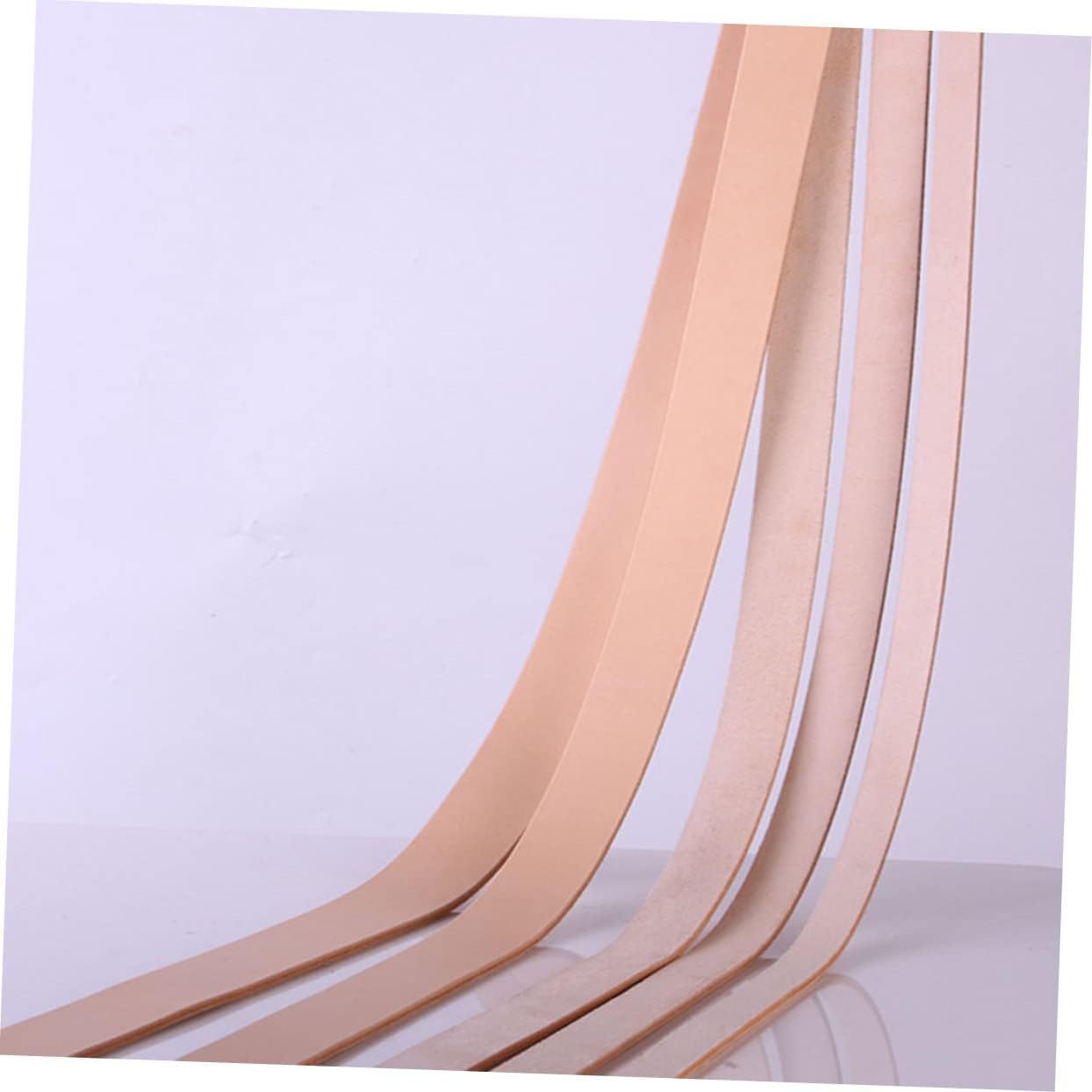 Didiseaon 3pcs Diy Waistband for Women 100-120cm Unfinished Leather Belt Wide Stretchy Casual Belt for Women Cowhide Leather Waistband for Men and