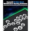 Haute42 Leverless Controller Arcade Stick: Aluminum Leverless Arcade Stick M Ultra GEN2 with Lock Button & RGB Lighting, Arcade Controller Street Fight for PC/PS3/PS4/Switch Game,Low-Profile Switch Arcade Stick Support Hot Swap & SOCD