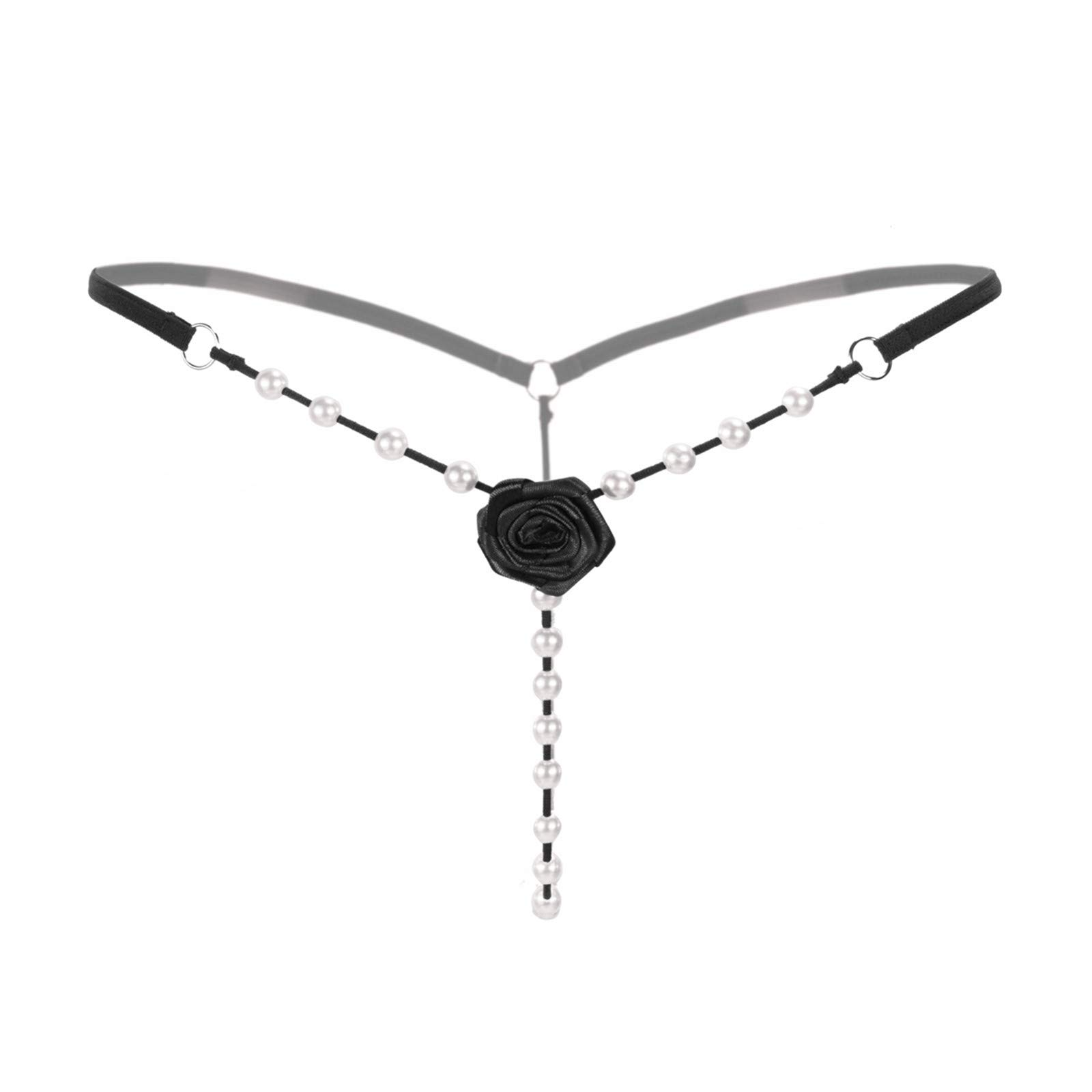 [YZTTCD] パール Tバック 真珠 玉パン Gストリング 股割れ ショーツ セクシー ランジェリー パンツ パンティ 過激 エロ 下着