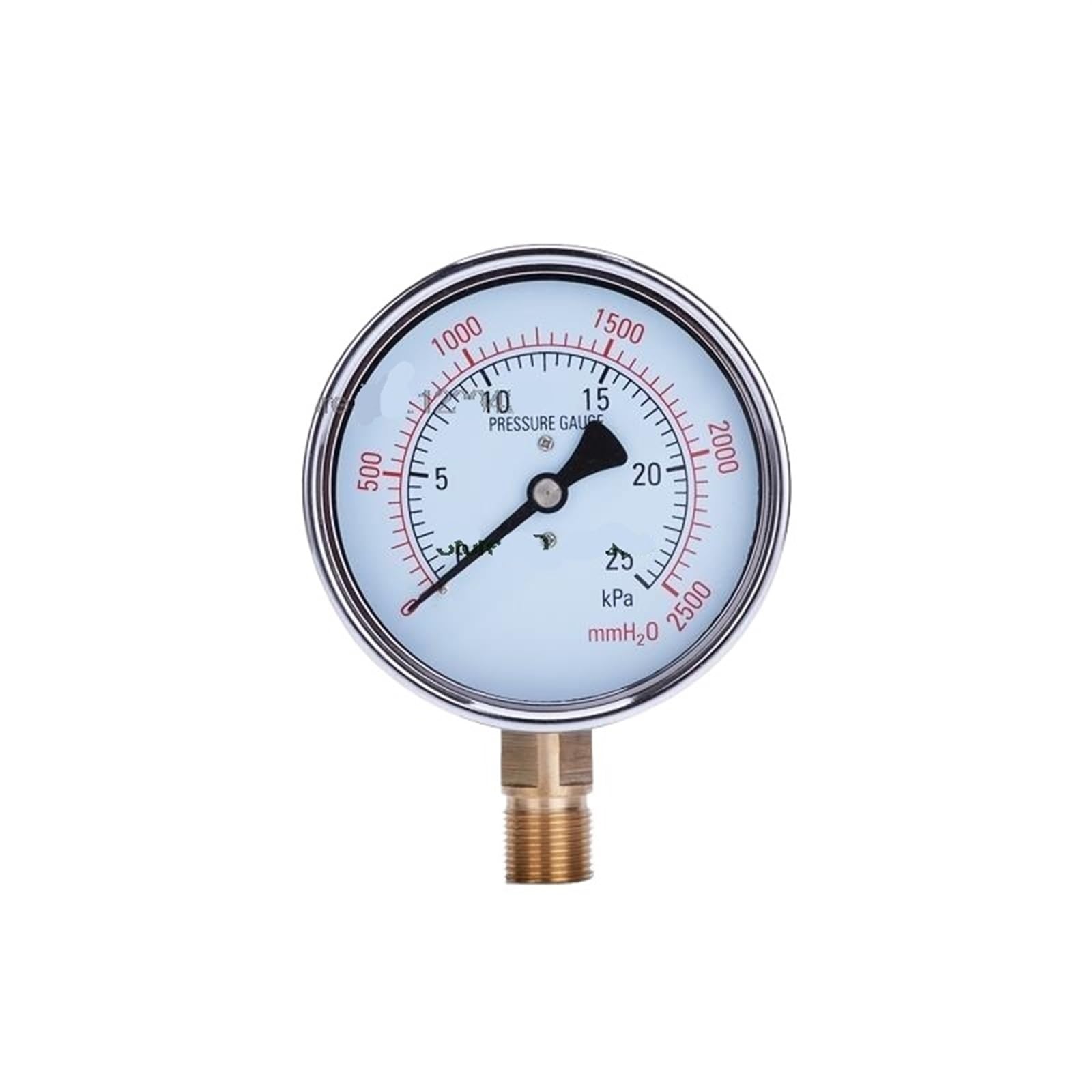Manómetro YE100 Medidor de presión diferencial KPG Medidor de Gas Natural YE-100 (0-25 KPa)