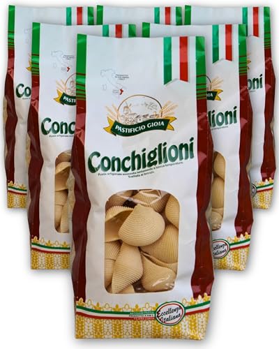 Pastificio Gioia – Conchiglioni – Nudeln Handgemachte Pasta Hartweizengrieß 6x500g...