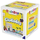 Bezzerwizzer Studio BrainBox Ciudades, Juego de Cartas, A Partir de 8 Años, A Partir de 1 Jugador, 10 Minutos por Partida, Español
