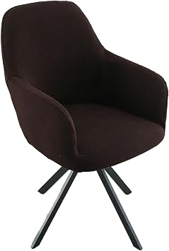 XMAYODS Curved Chair Covers with Armrest, Stretch Accent Dining Room Chairs Slipcovers Set of 1/2/4/6, Office Desk Chair Protector Covers for Living Room BedroomColor 4,1PC