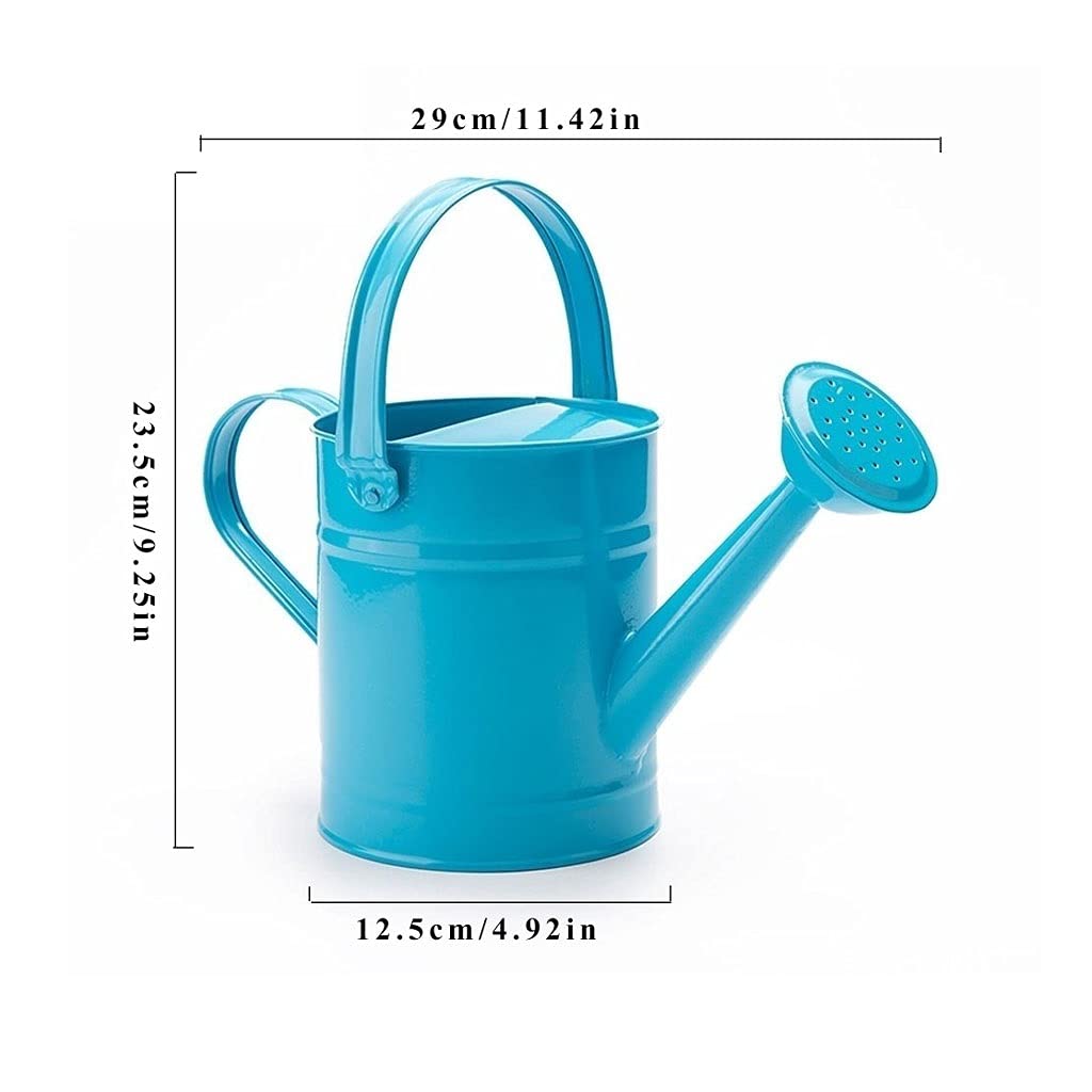 Gartengießkannen Die Bewässerung kann für Innenpflanzen, Metallwasserdämmer mit Griff und Roseheind für Außen- und Innenhäuser-Pflanzen, 1,5l, 3 stück Für Hauspflanzen