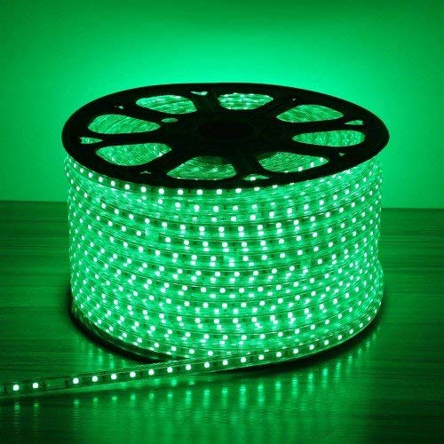Image of Moonlight 3014 SMD LED Strip Rope Light, Waterproof Decorative led Light with Adapter. (Green)-20 Meter
