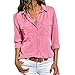 Camisas Mujer Tallas Grandes,ZODOF Moda Camiseta sólida Mujer chifón Blusas de Oficina de Manga Larga Lisa de Mujer Elegantes de Vestir Fiesta Camisetas Chica