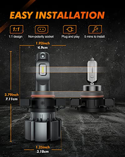 Sealight 5202 Led Fog Light Bulbs Or Drl, 400% Much Brighter, 6000K Xenon White, 20W High Power,6000Lm Per Set, 5202 5201 Ps19W Ps24W Led Fog Light Bulbs Replacement For Cars,Trucks(Pack Of 2) #TOP4