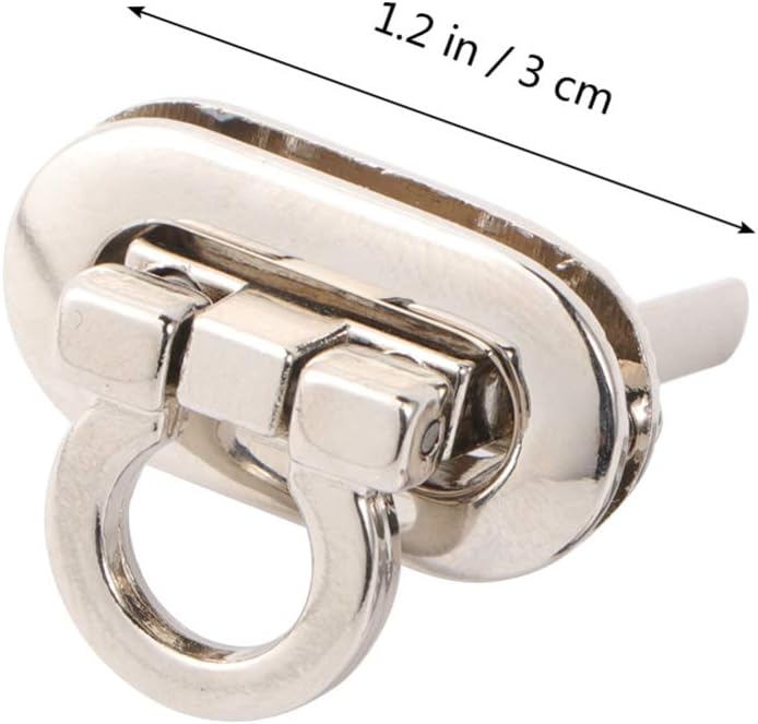 Healifty 4Pcs Twist Turn Locks Metal Hardware for DIY Handbag Shoulder Bag Closure Purse Making Supplies