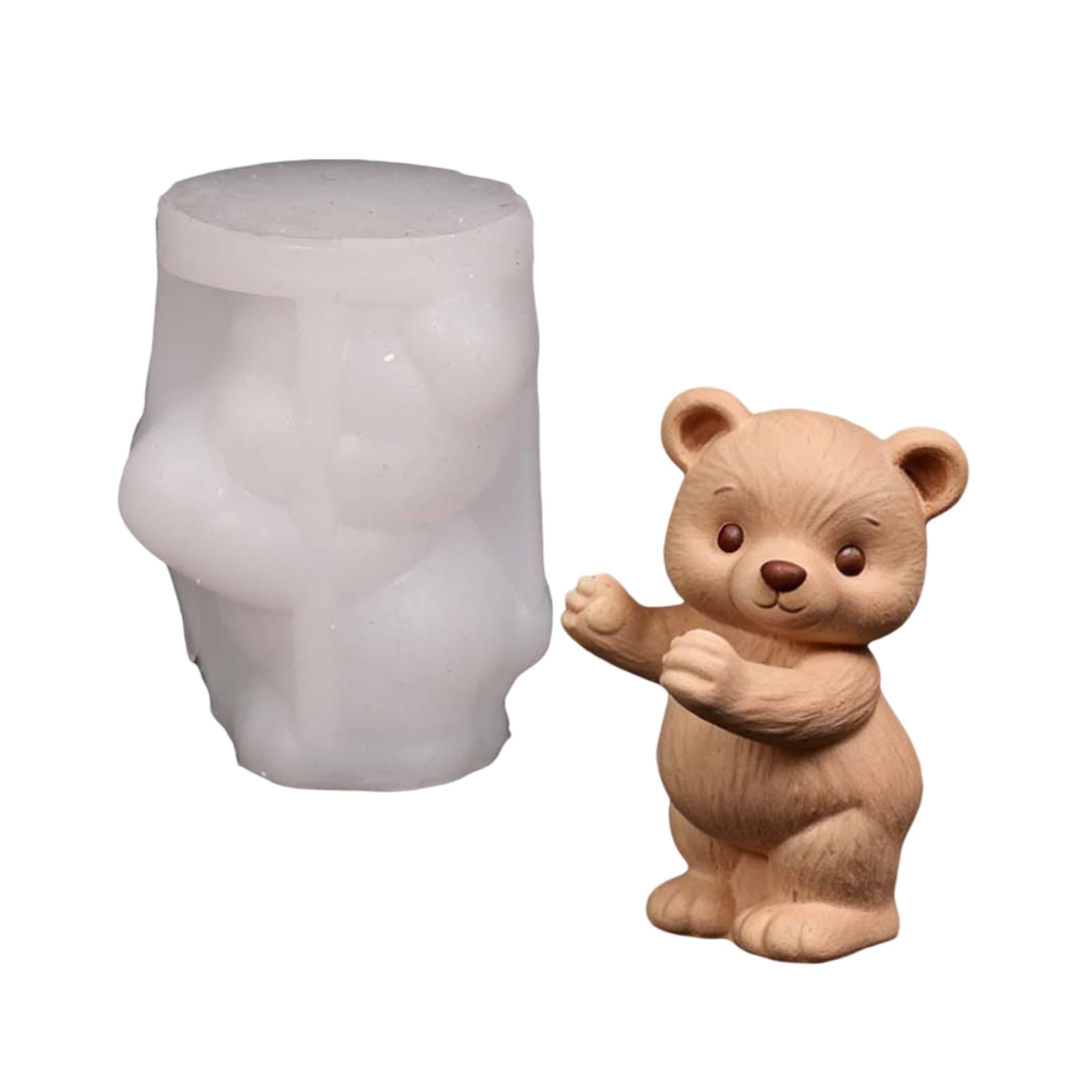 NVOQILIN Lovely Silicone Mold 3D Plaster Resin Casting Mold Animal Chocolate Ice Cake Baking Tool Durability Silicone Craft